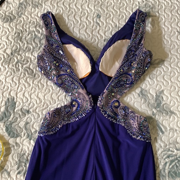 Tony Bowls Evening Gown Midnight Blue - Picture 5 of 5